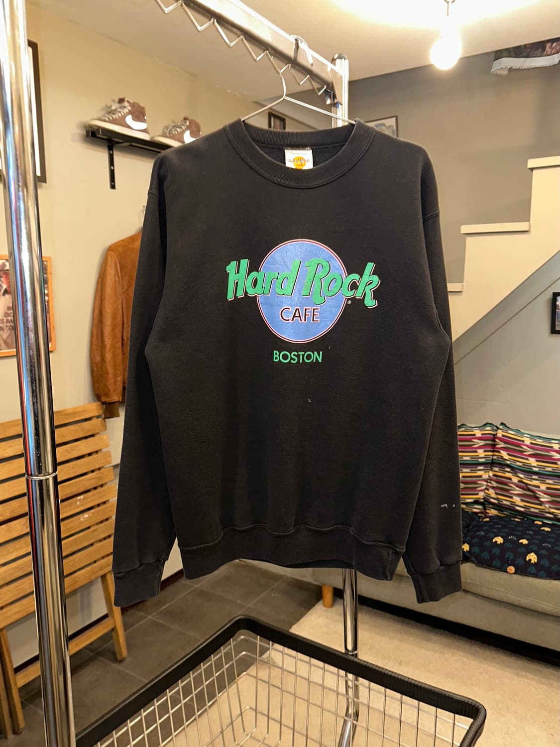 90’s Hard Rock Boston logo print sweats 상품이미지3