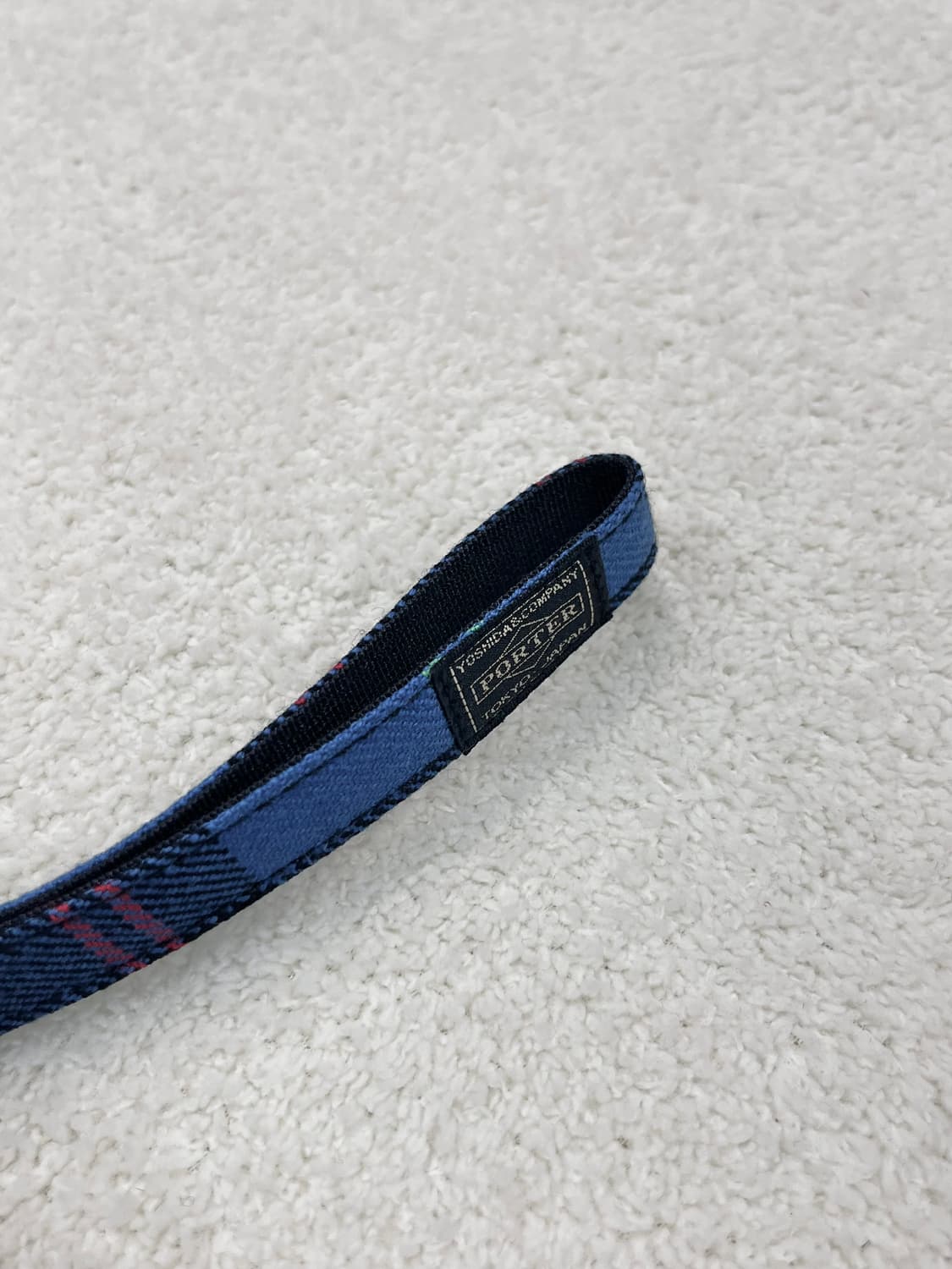 포터 핸드스트랩 블루 타탄체크 상품이미지2