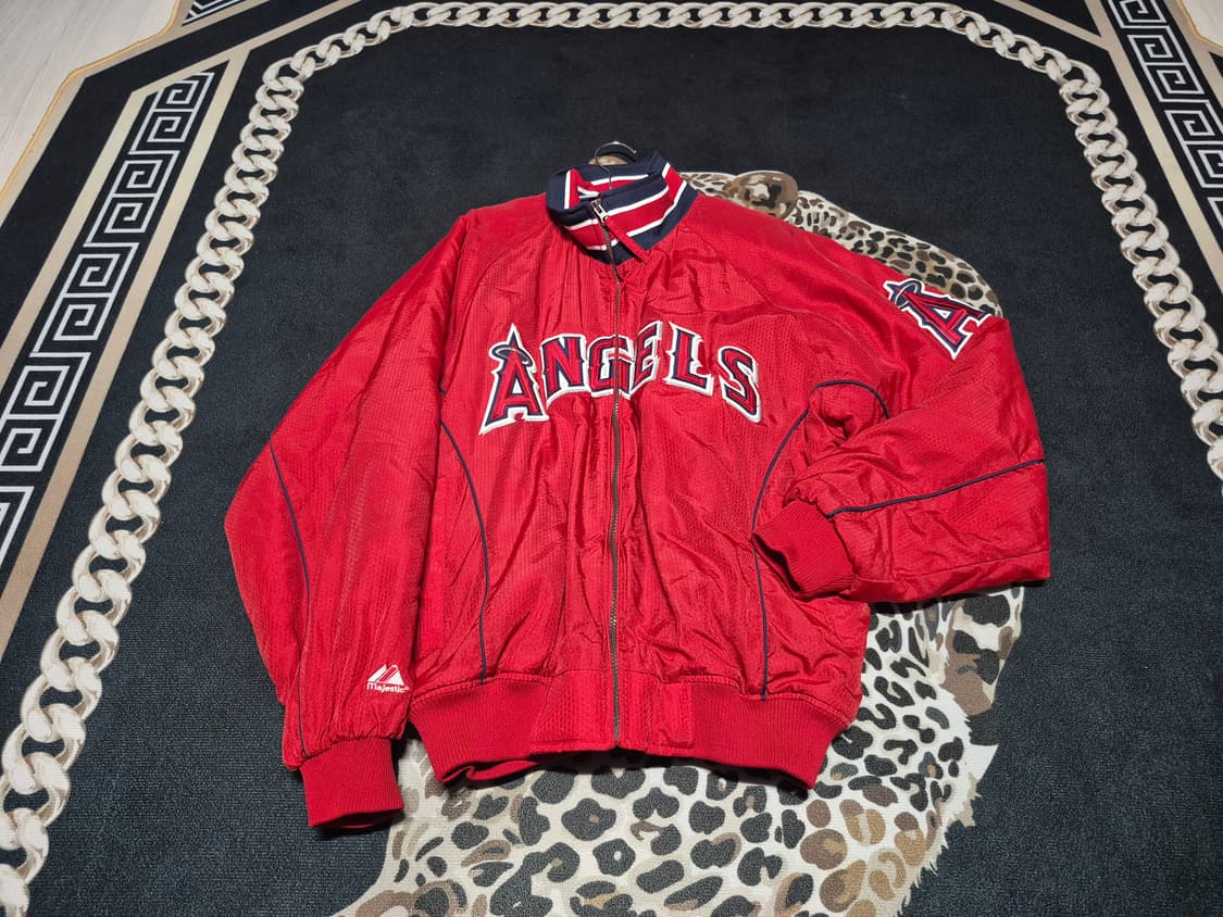 00's 마제스틱 X MLB LA 에인절스 덕아웃 오왼 자켓 L 상품이미지1