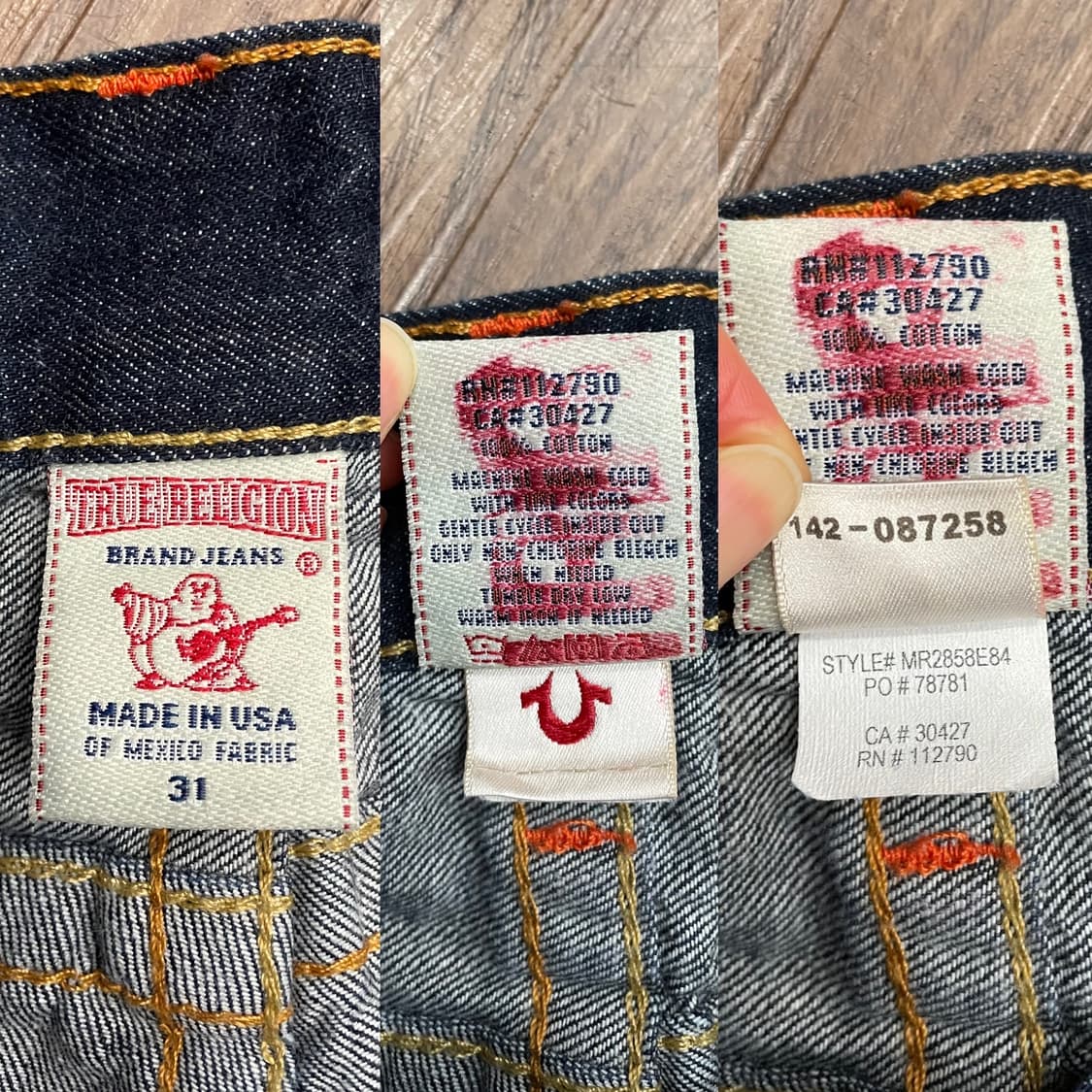 트루릴리전 월드투어 부츠컷 데님 팬츠 상품이미지7