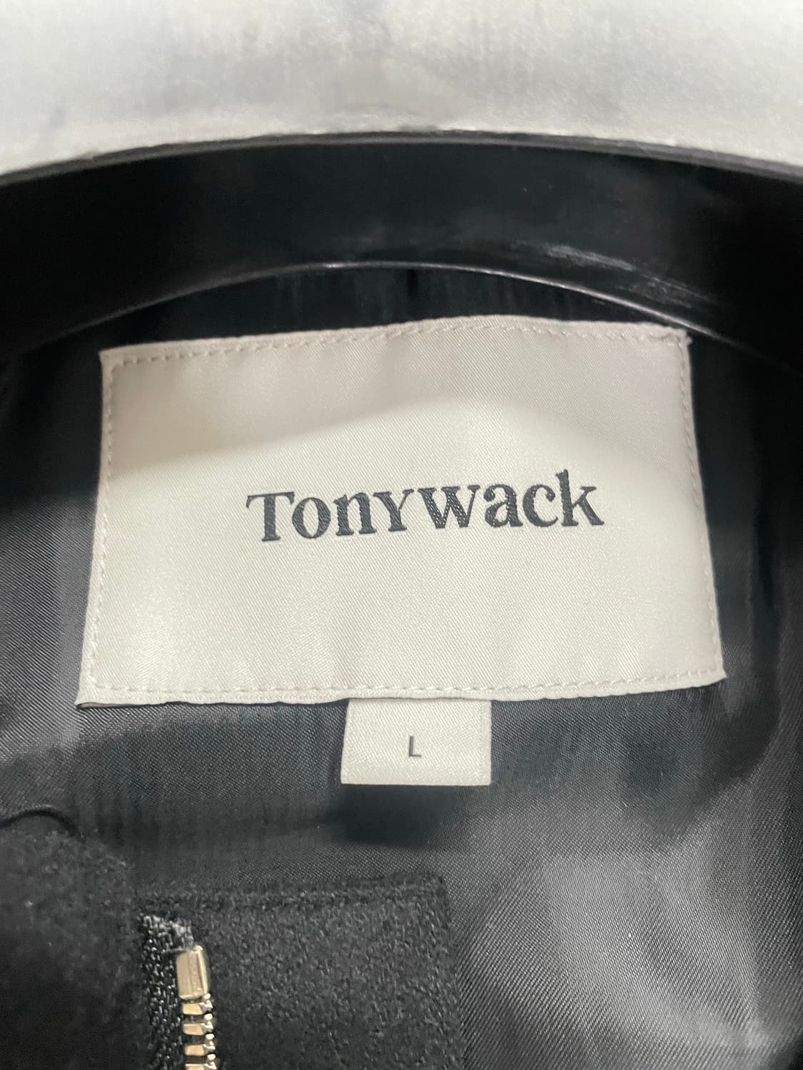 토니웩 버진울 크롭자켓 블랙 L사이즈 판매합니다 상품이미지6