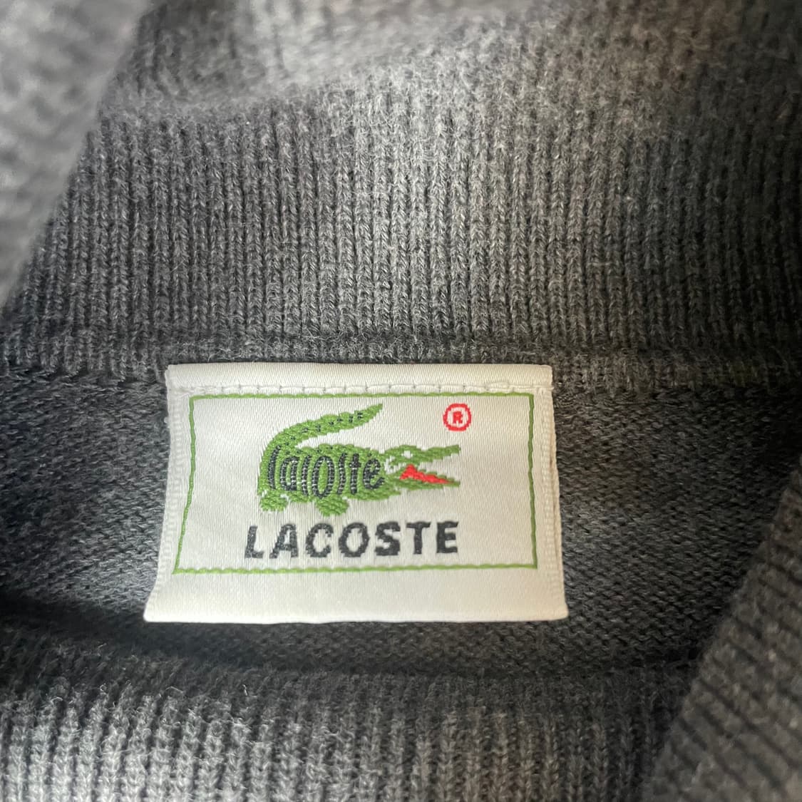 라코스테 미니로고 그레이 모크넥 니트 상품이미지4