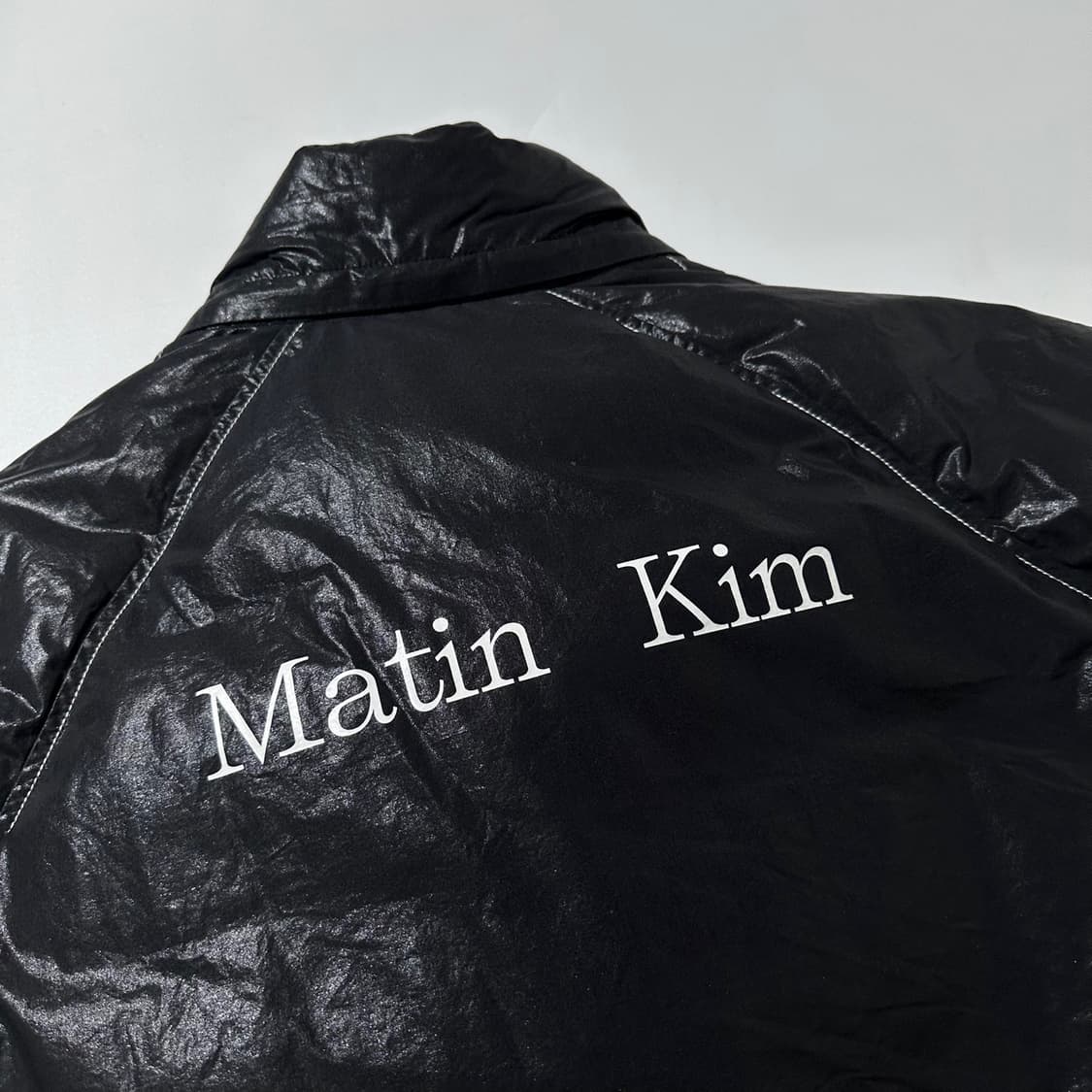23fw 마뗑킴 로고 코팅 다운 패딩 점퍼 상품이미지5