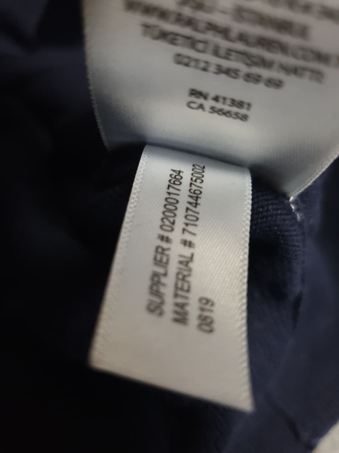 폴로랄프로렌 피마코튼 브이넥 니트 네이비 (M) 상품이미지6