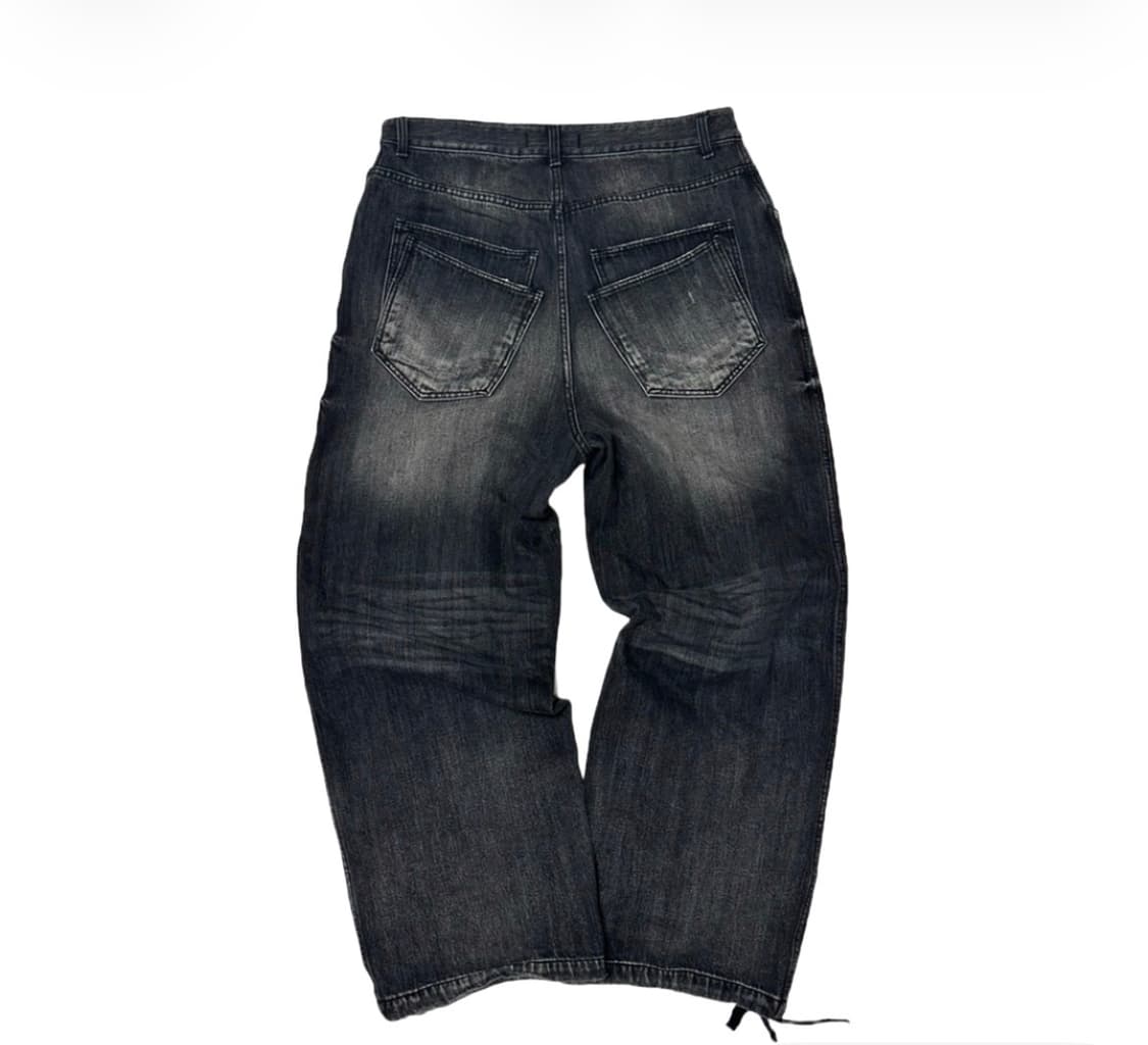 논노드 더블 포켓 재패니즈 데님 워시드 블랙 2size 상품이미지1