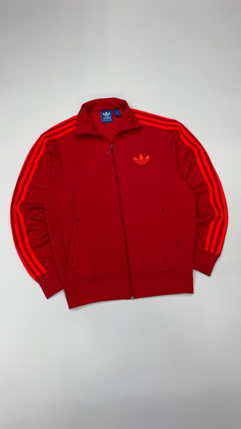 Adidas 아디다스 파이어버드 레드 오렌지 삼선 트랙탑 져지 상품이미지1