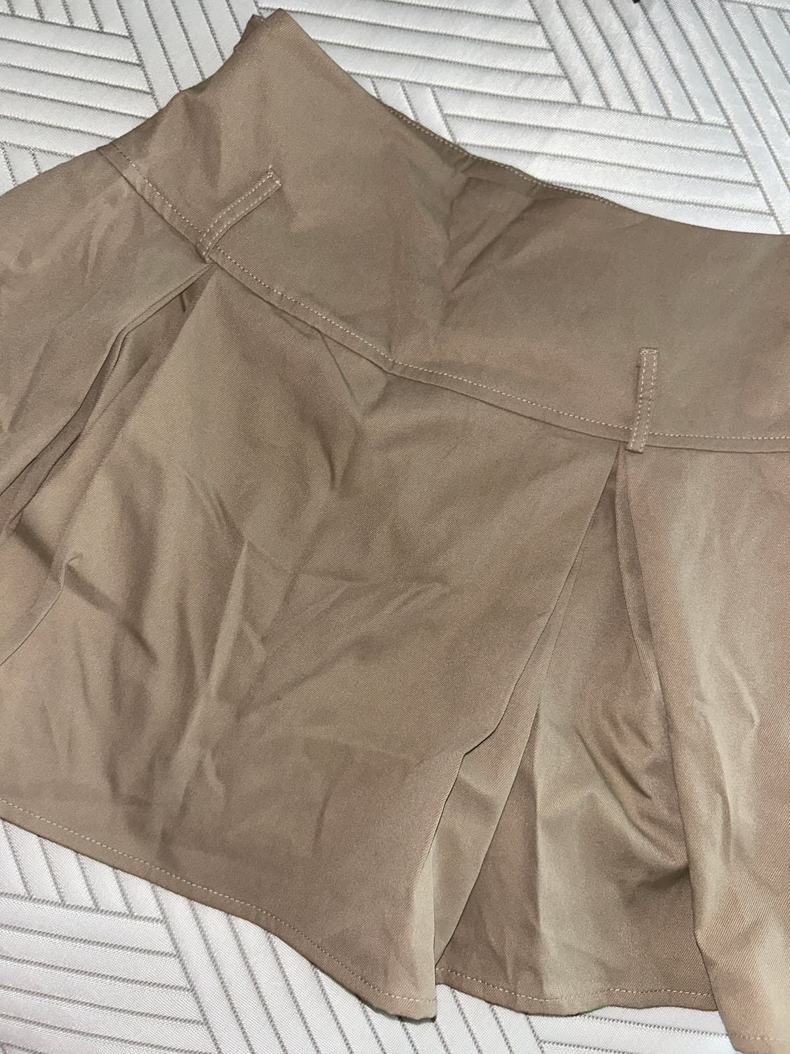 vintage beige mini skirt 빈티지 베이지 미니 스커트 상품이미지1