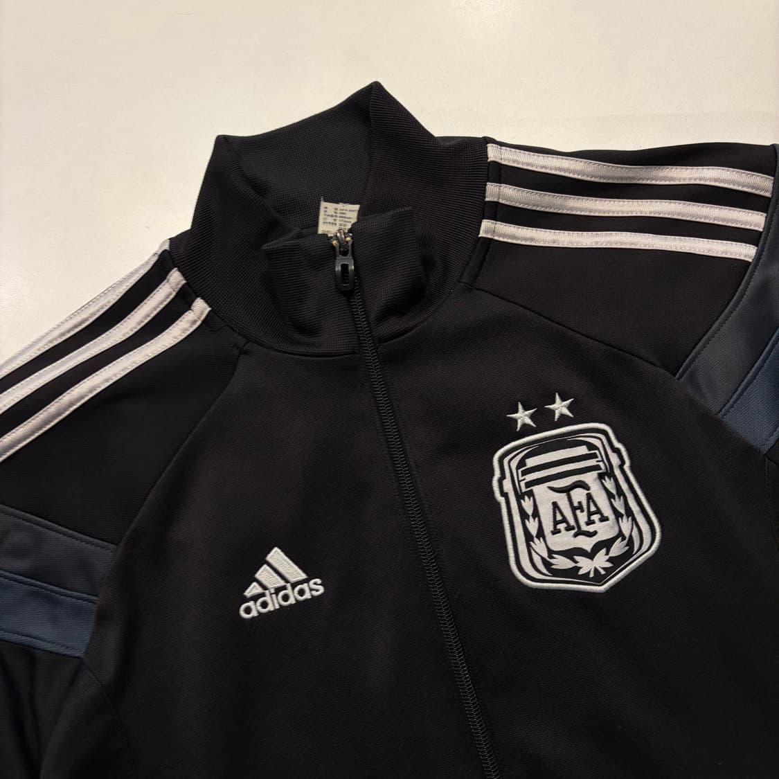 [95] 13s 아디다스 아르헨티나 축구 트랙탑 져지 블랙 D850 상품이미지3
