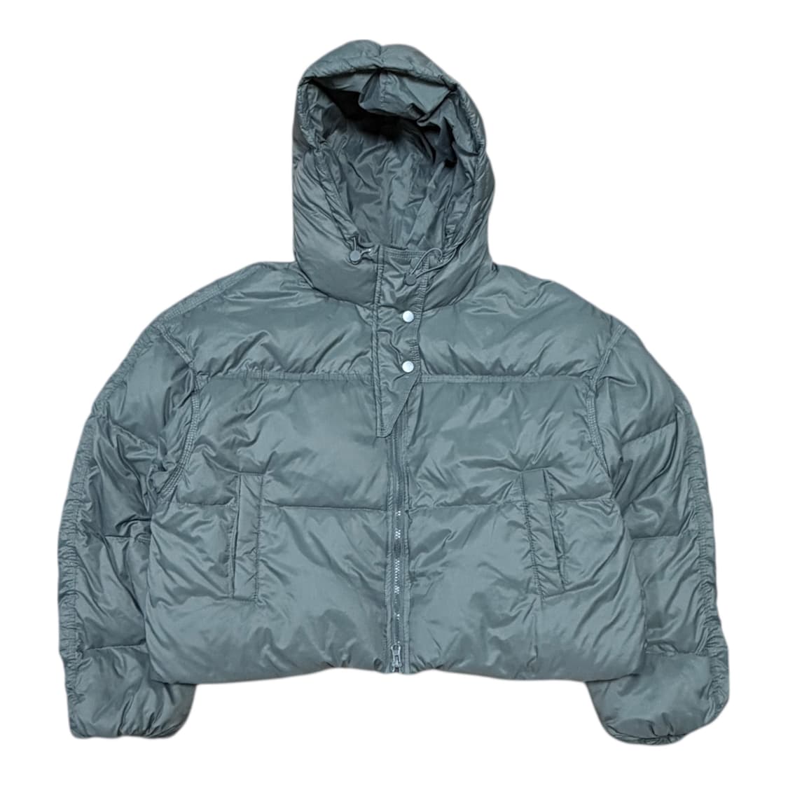 (W) 다크그레이 푸퍼 크롭 숏패딩 상품이미지1