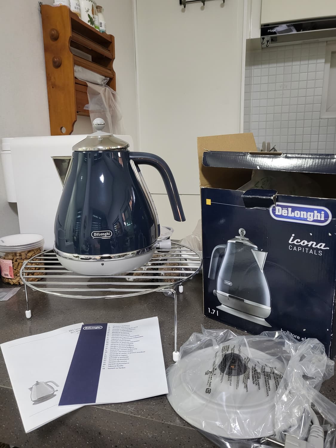 (정품 새제품!)드롱기 아이코나 캐피탈 전자주전자 런던블루 새상품! 상품이미지2