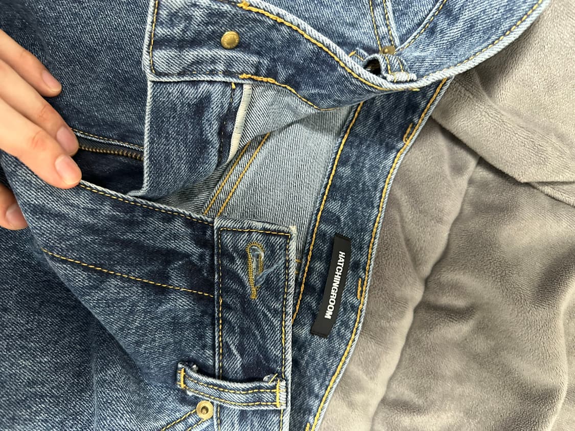 [2] 해칭룸 와이드 커브진 블루  상품이미지5