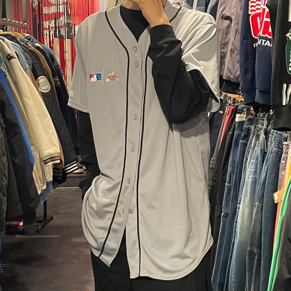 [IM] Majestic 마제스틱 그레이 반팔져지 상품이미지4