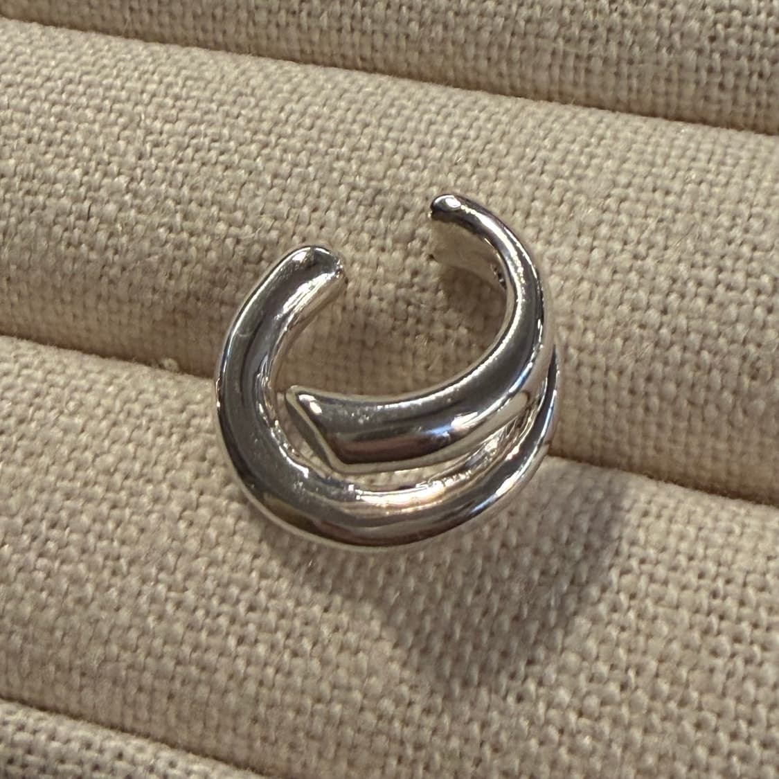 새상품 여성 신주 투라인 굴곡 귀찌 귀걸이 상품이미지3