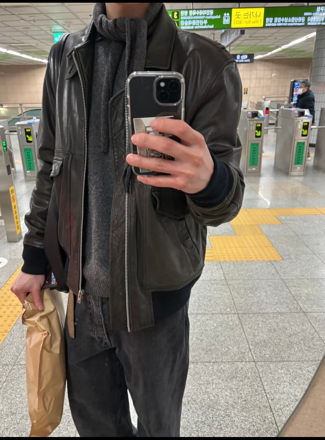 old gap lambskin jacket 상품이미지1