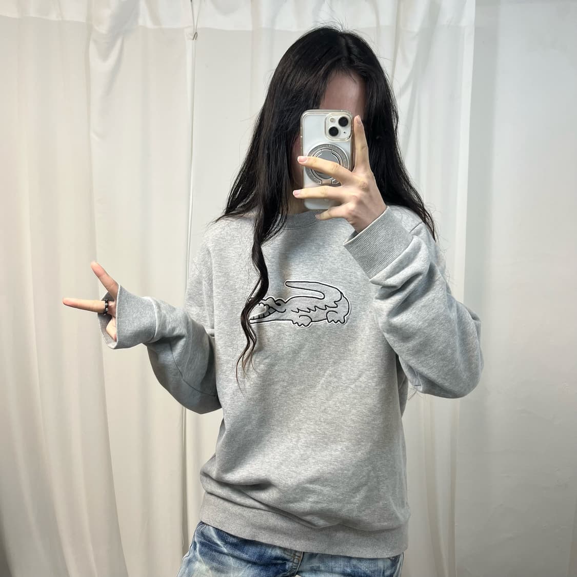 Lacoste Grey Sweatshirt 상품이미지2