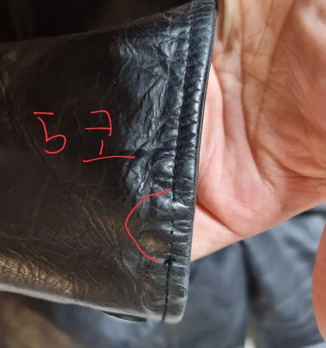 올드갭 old gap 레더 카코트 블랙 M 상품이미지3