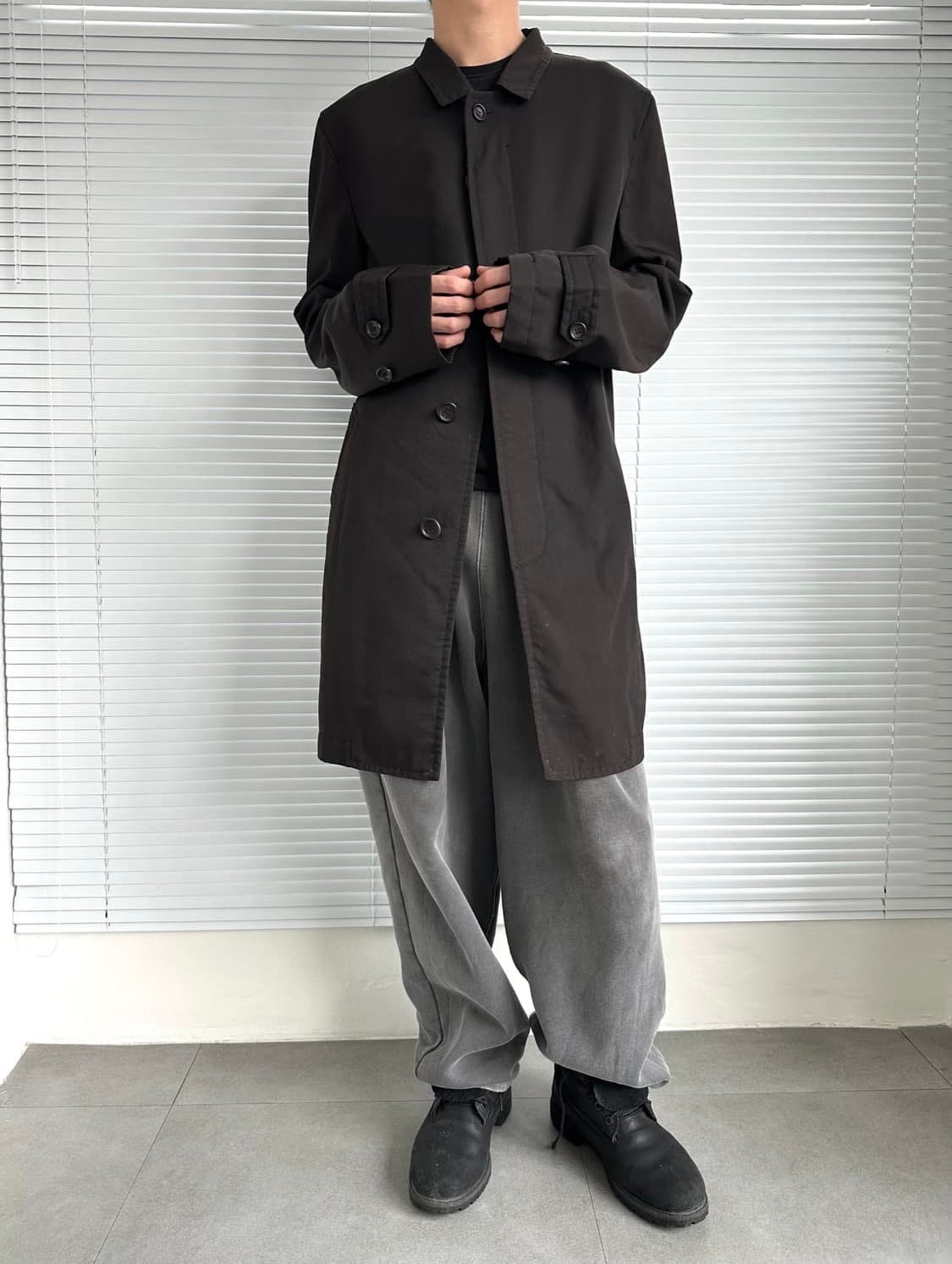 꼼데가르송 옴므플러스 다크브라운 코트 상품이미지2