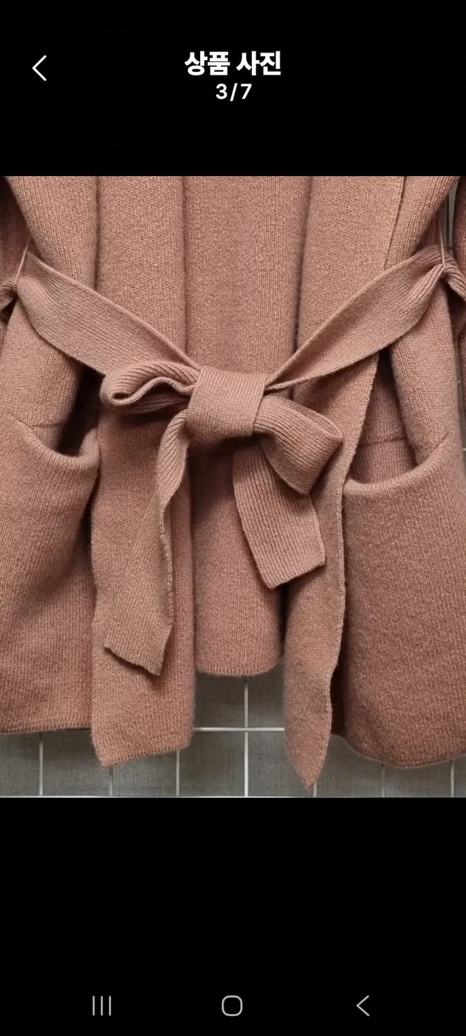 유메르 숄 벨트 니트가디건  상품이미지3