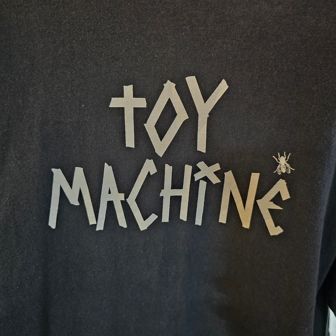 토이머신 빅로고 롱슬리브 블랙 M 오버핏 상품이미지3