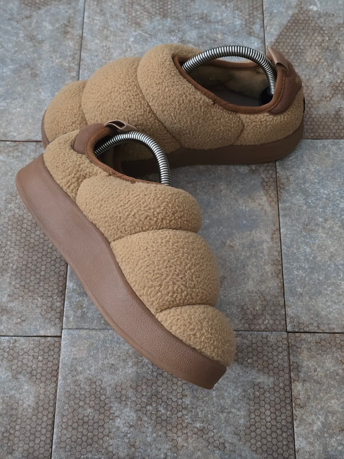 (225)아디다스 퍼피렛 카키 방한 슬립온 상품이미지4