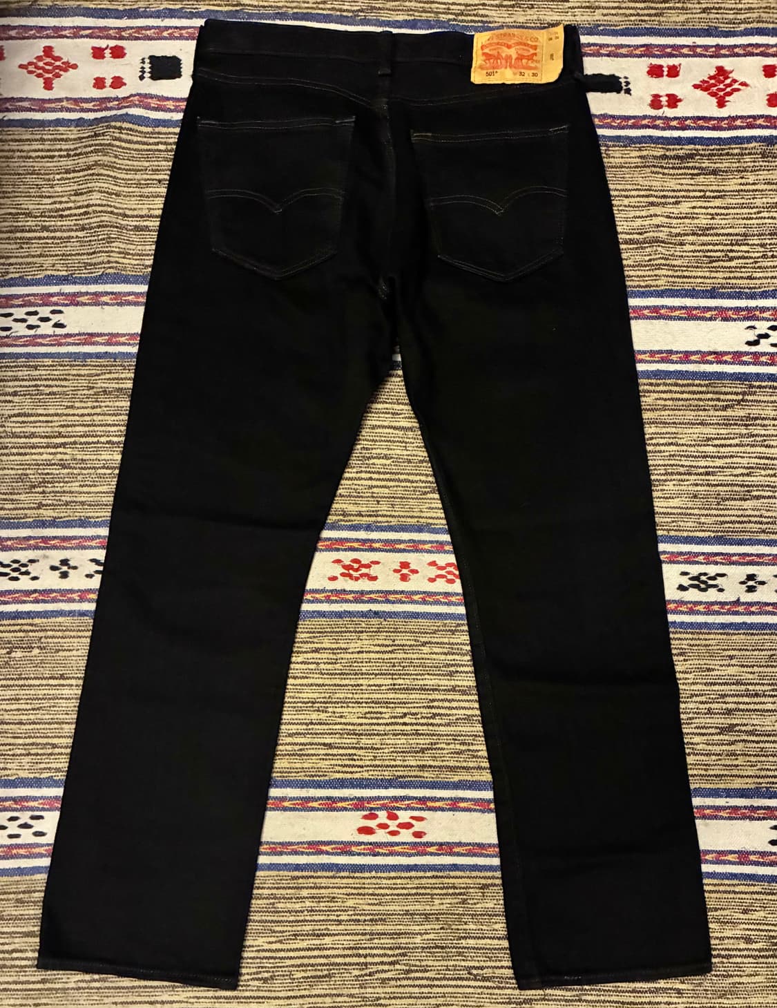 (31~32)Levis 리바이스 501 흑청 데님 블랙진 청바지 상품이미지4