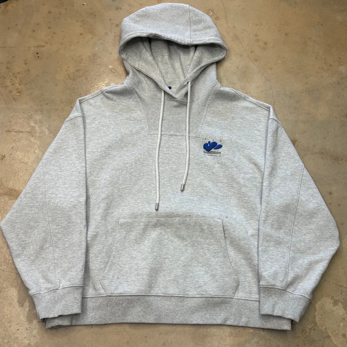 XL 아더에러X자라 자수 그레이 후드티 상품이미지2