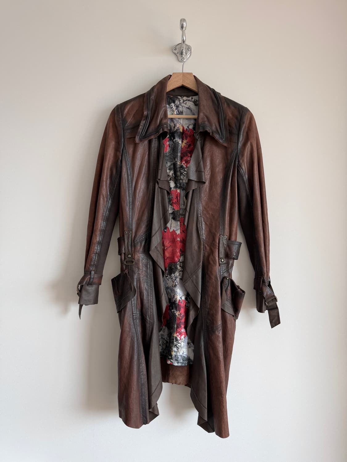 Pre owned 램스킨 레더 코트 상품이미지1