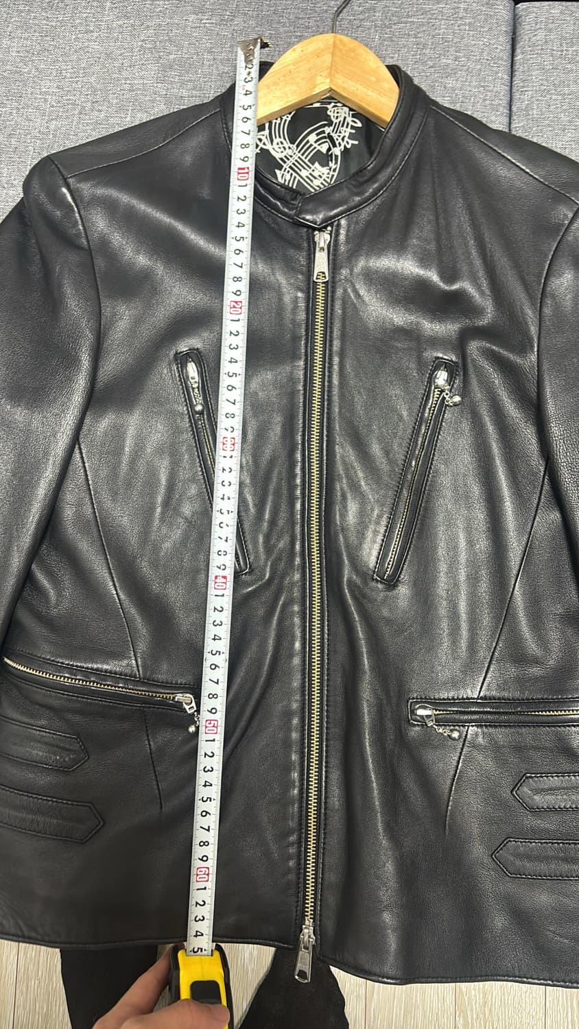 (예약중)넘버나인 레더 볼체인 라이더 가죽자켓 2사이즈 상품이미지8