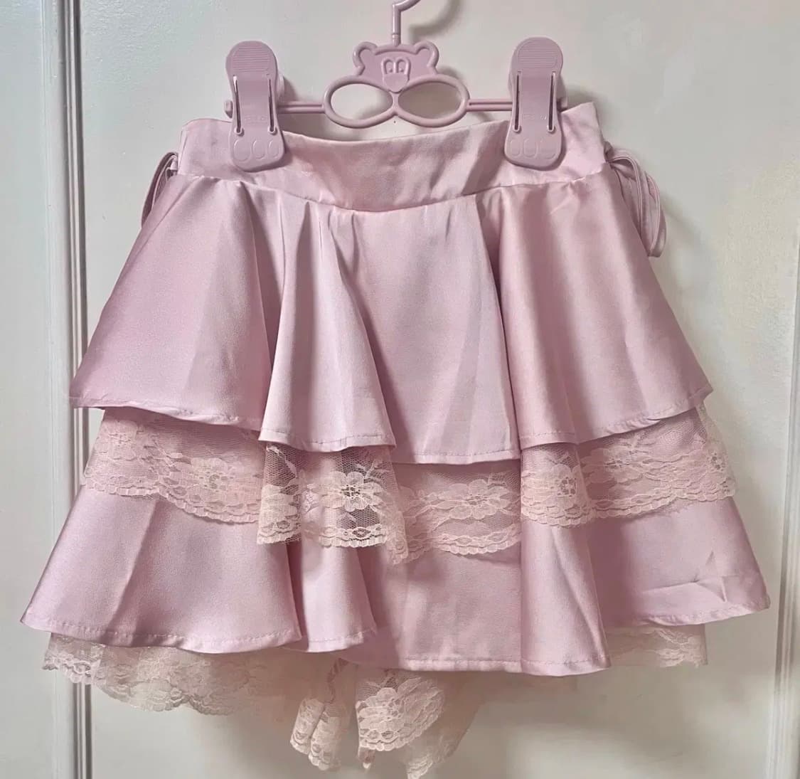 빈티지 핑크 레이스 캉캉 스커트 상품이미지1