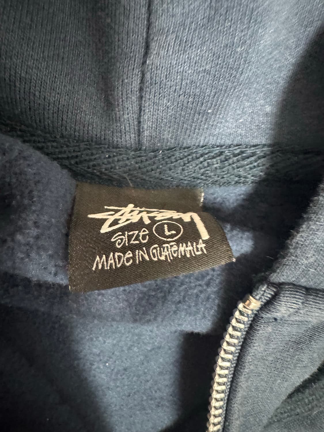 스투시 후드집업 네이비 L 팝니다 상품이미지2