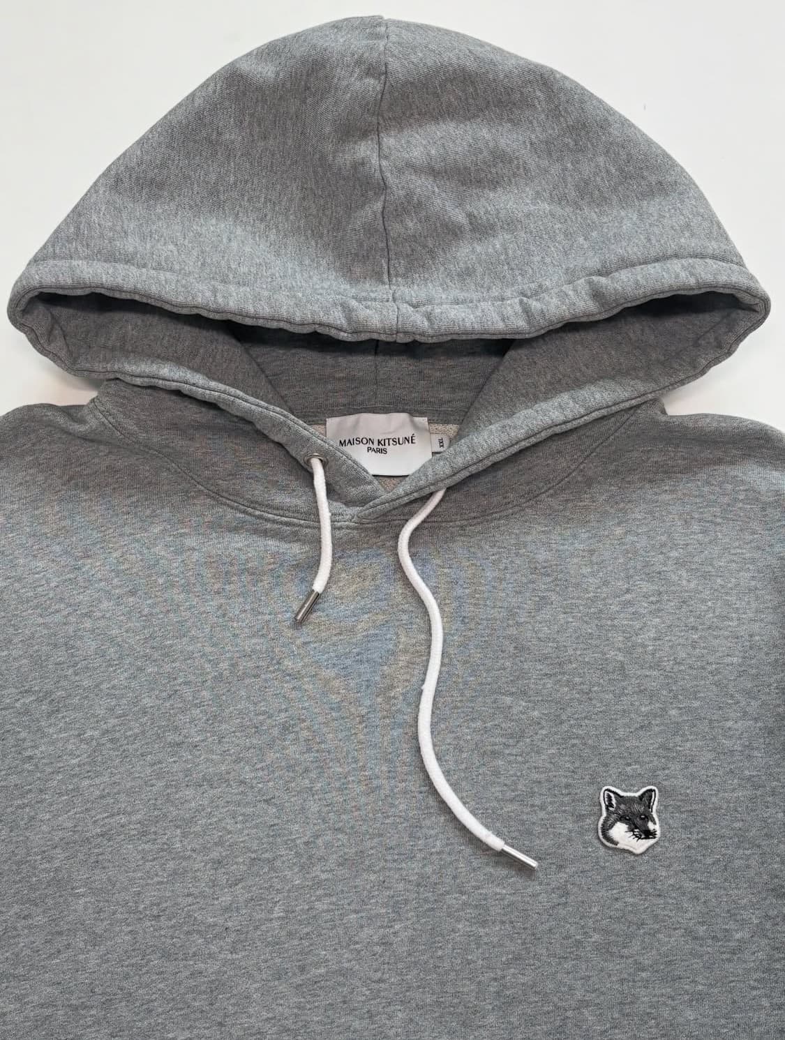 MaisonKitsune 메종키츠네 그레이 폭스패치 후드티 상품이미지6