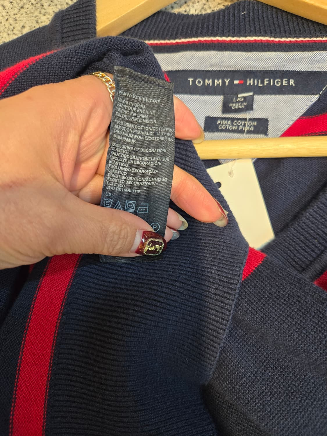 타미힐피거 남성 니트 L 상품이미지6