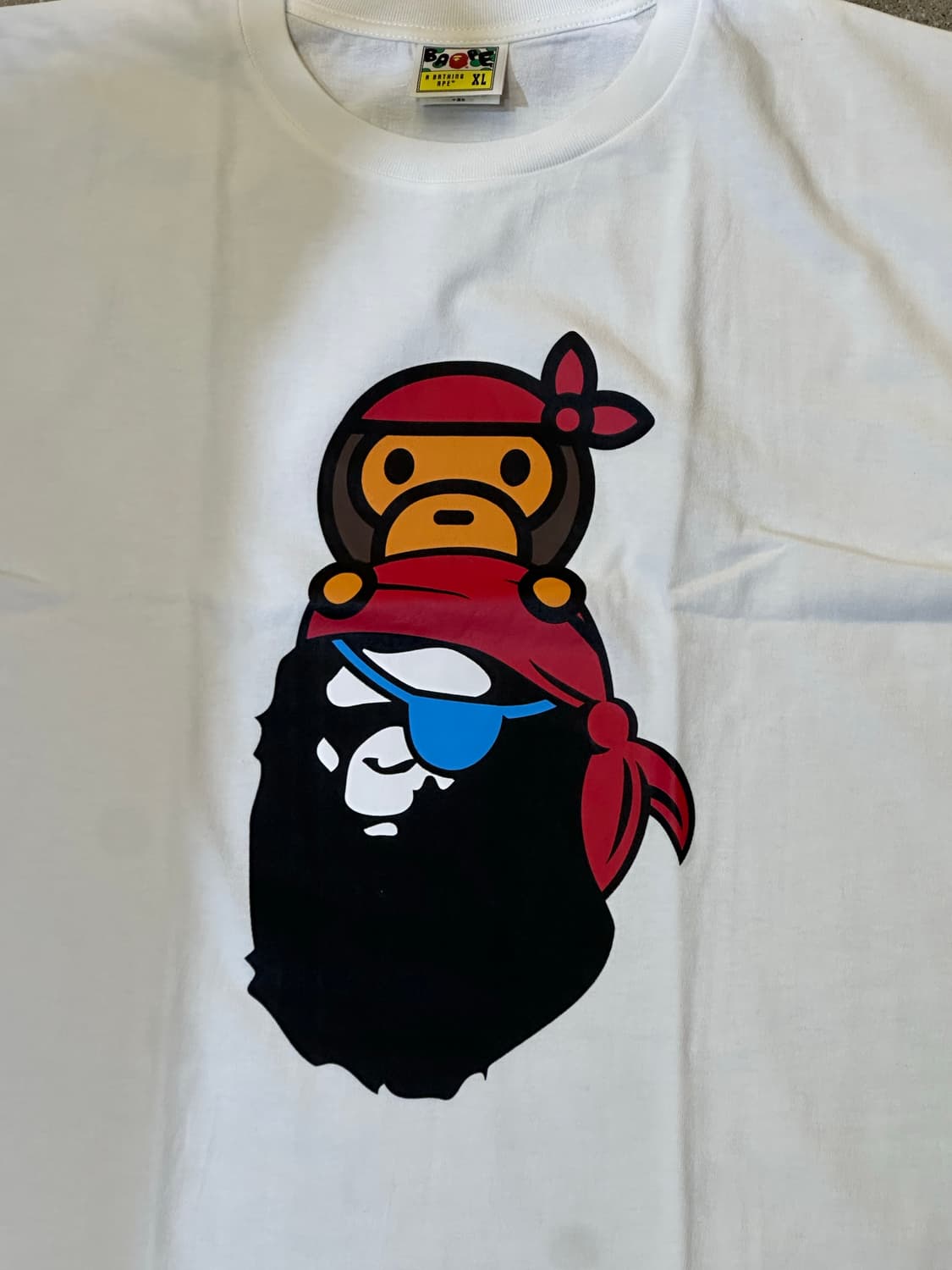BAPE 베이프 해적사루 마일로 반팔티(새상품) 상품이미지3