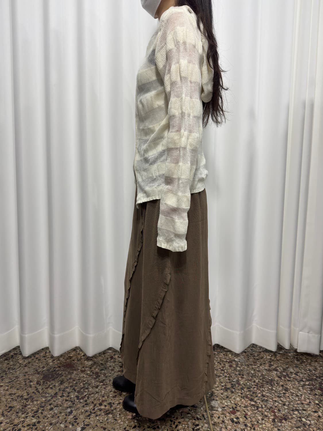 stripe hood twoway zipup 상품이미지4