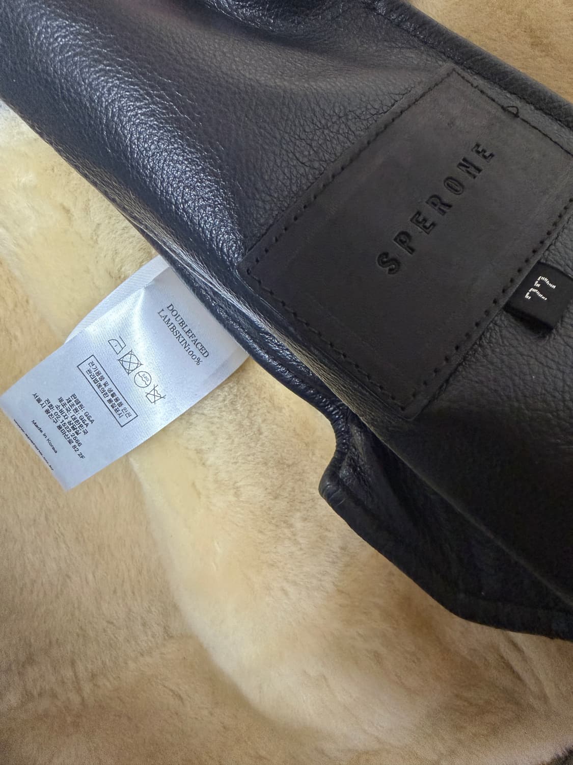 스페로네 우먼 리얼 양가죽 B-3 무스탕 77 상품이미지4