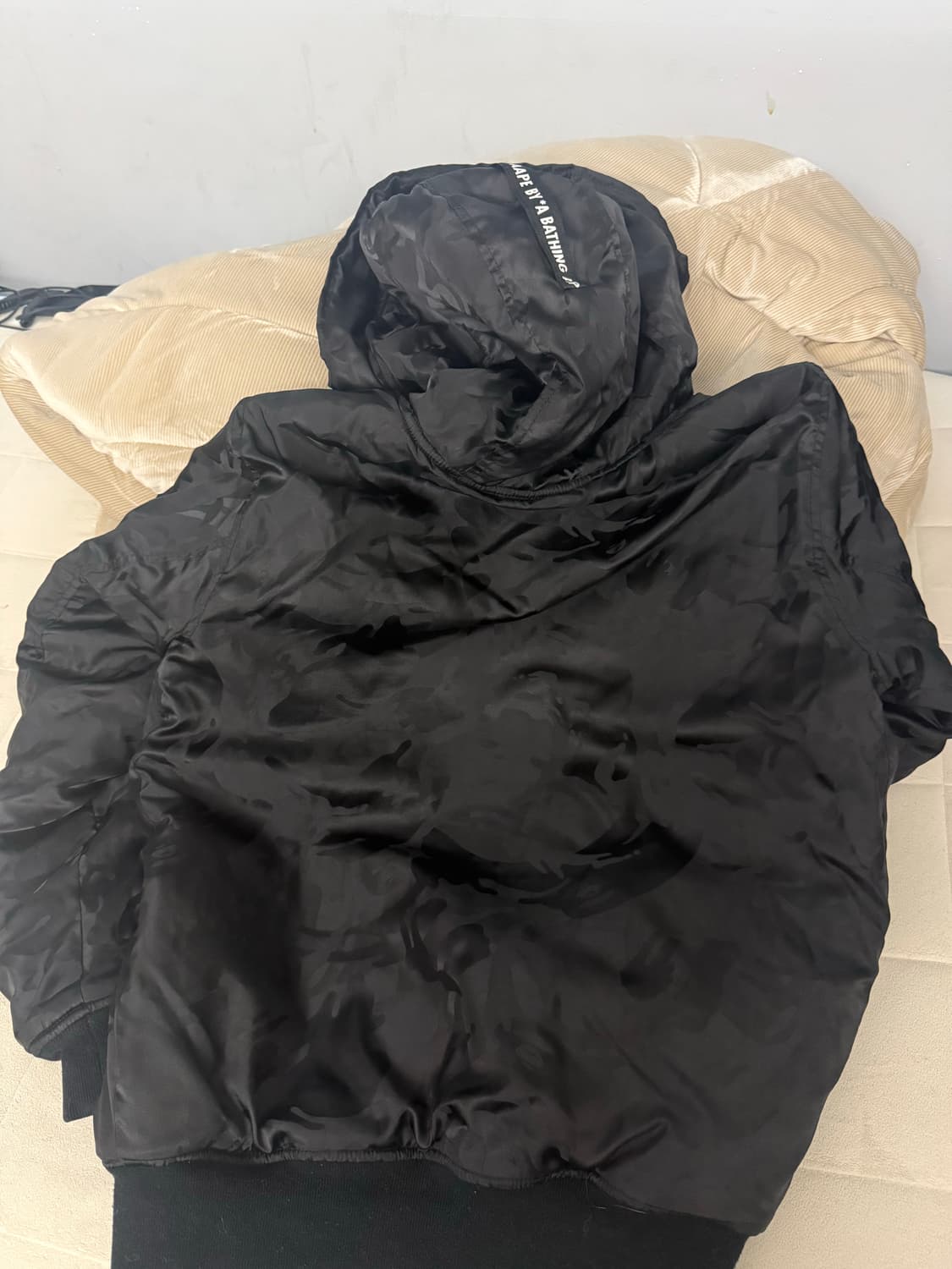 Aape 블랙 밀리터리 에이프 패딩 XL 상품이미지4