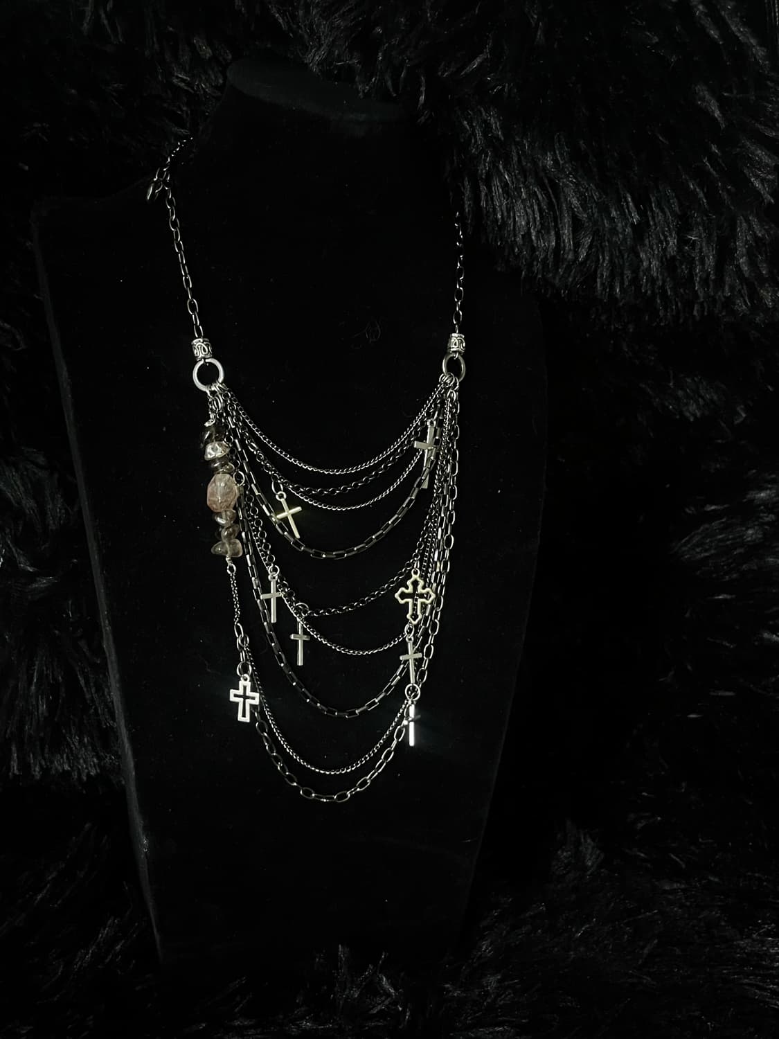 Layering cross custom necklace  상품이미지1