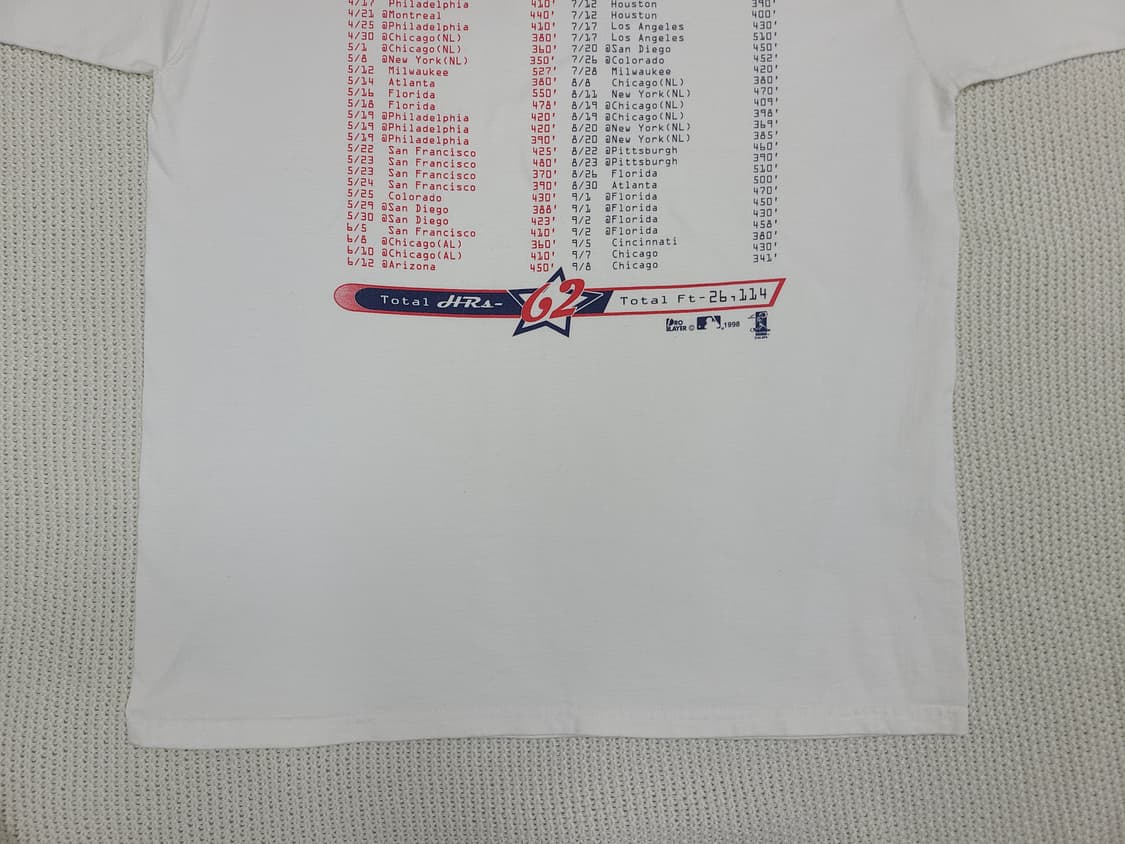 '90 MLB 마크 맥과이어 홈런 기념 티셔츠 상품이미지10
