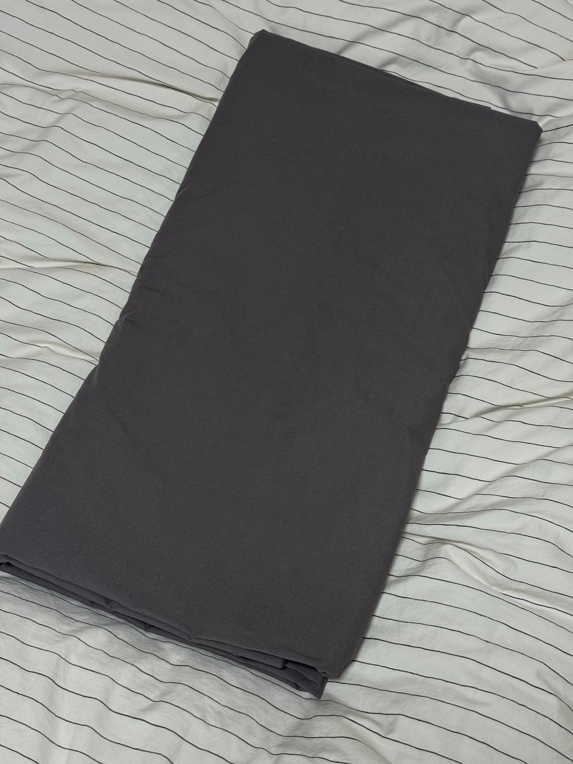 테클라 percale duvet cover(이불 커버) 다크타우페 상품이미지4