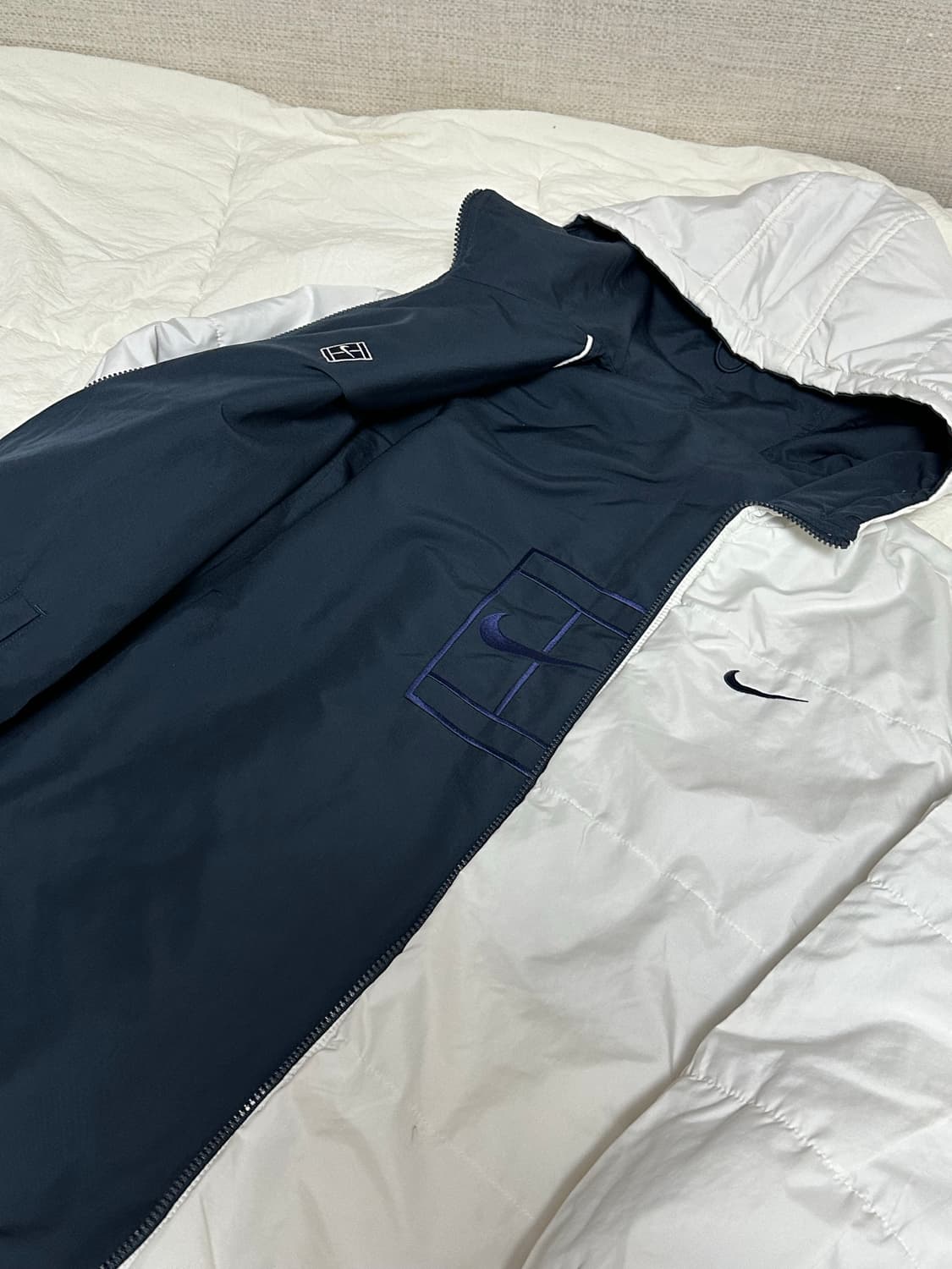 00s 나이키 테니스라인 리버시블 점퍼 라지 상품이미지10