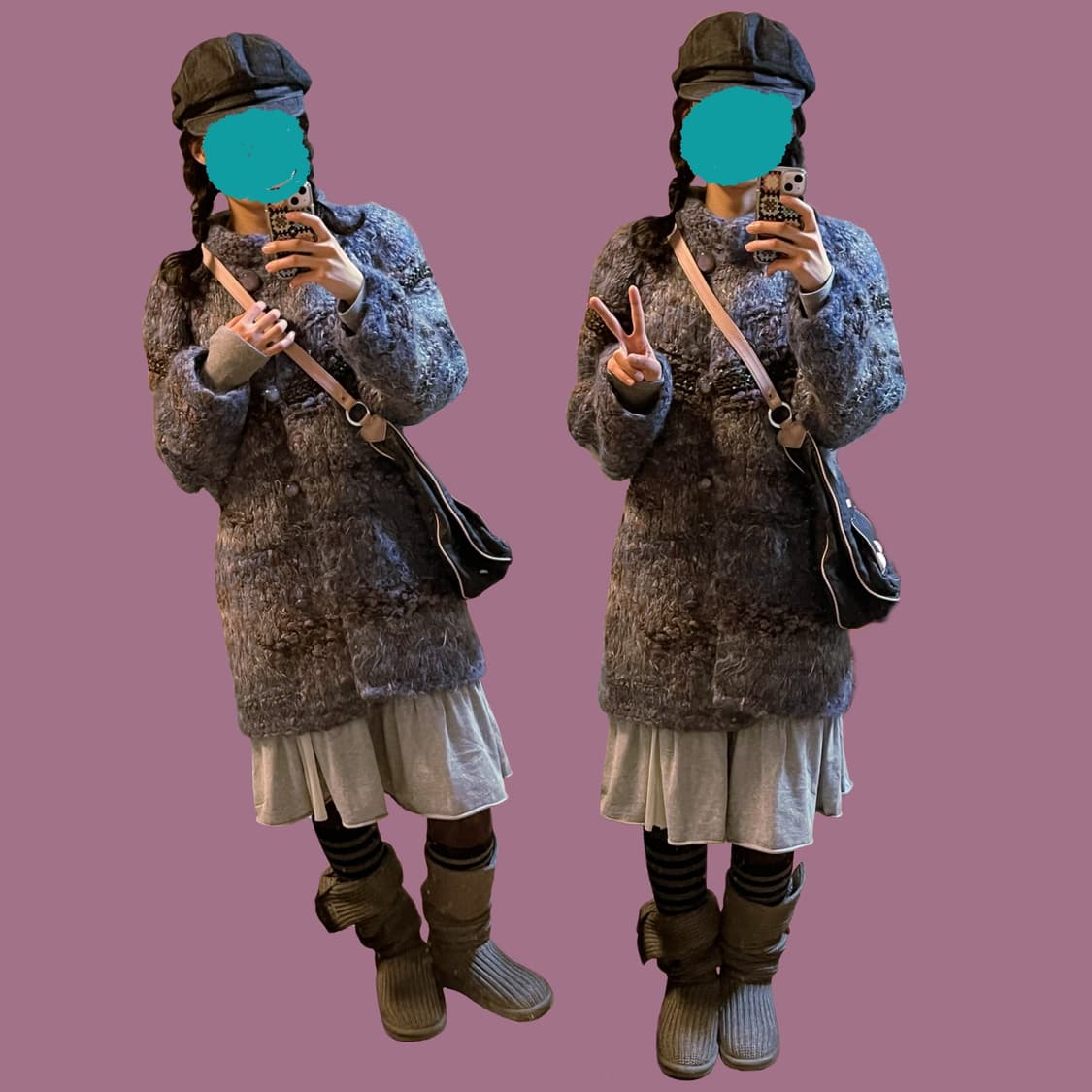 대장 히피 코트! 블루 니트 코트 / 니트 가디건 상품이미지2