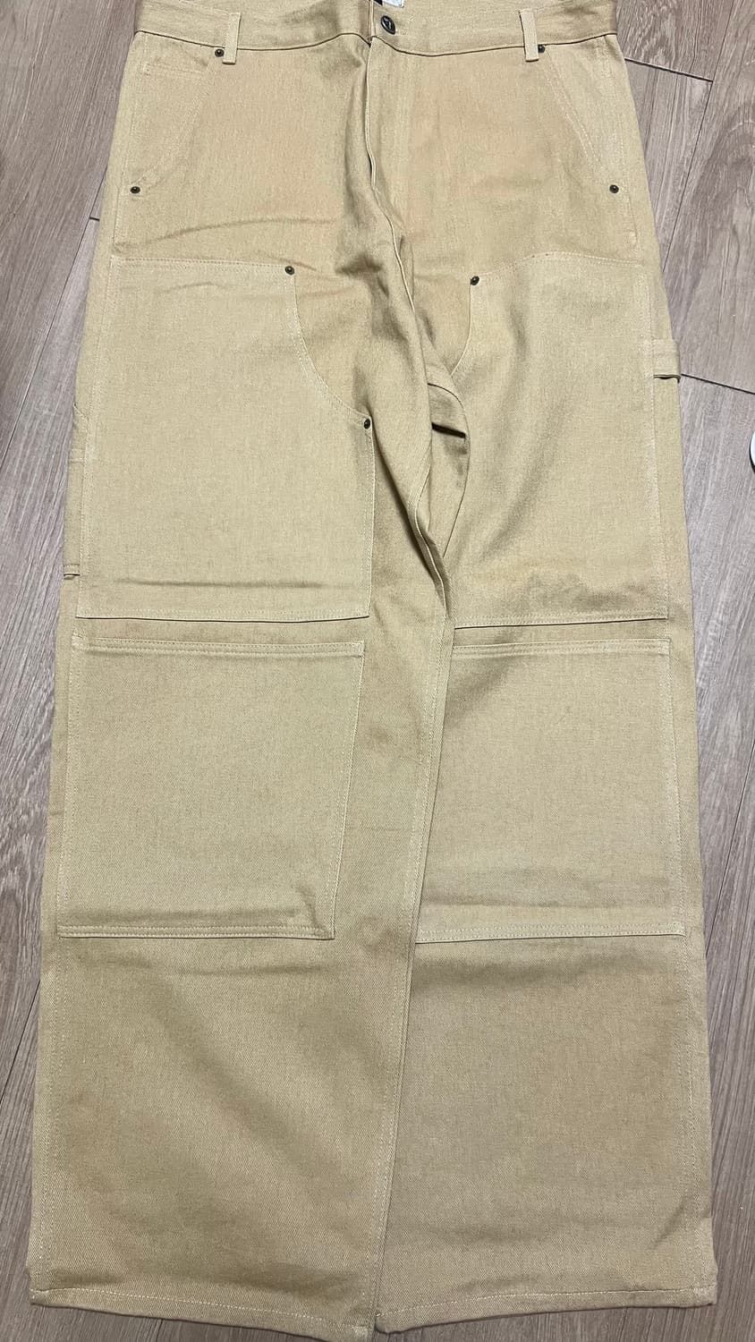 [2] 아오이로 커티드 더블니 팬츠 탄 2025 상품이미지2