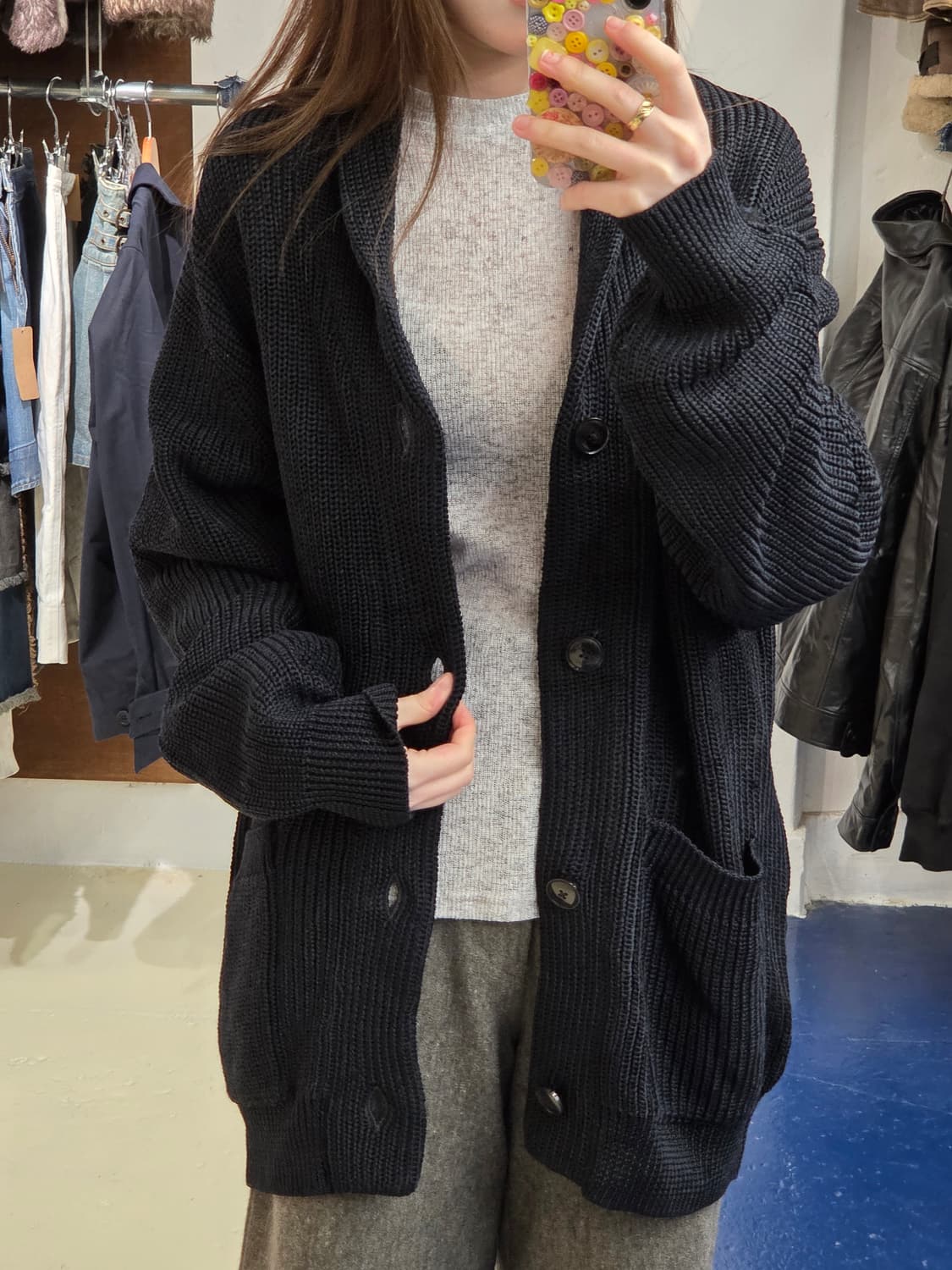 유나이티드 애로우즈 숄카라 가디건 상품이미지3