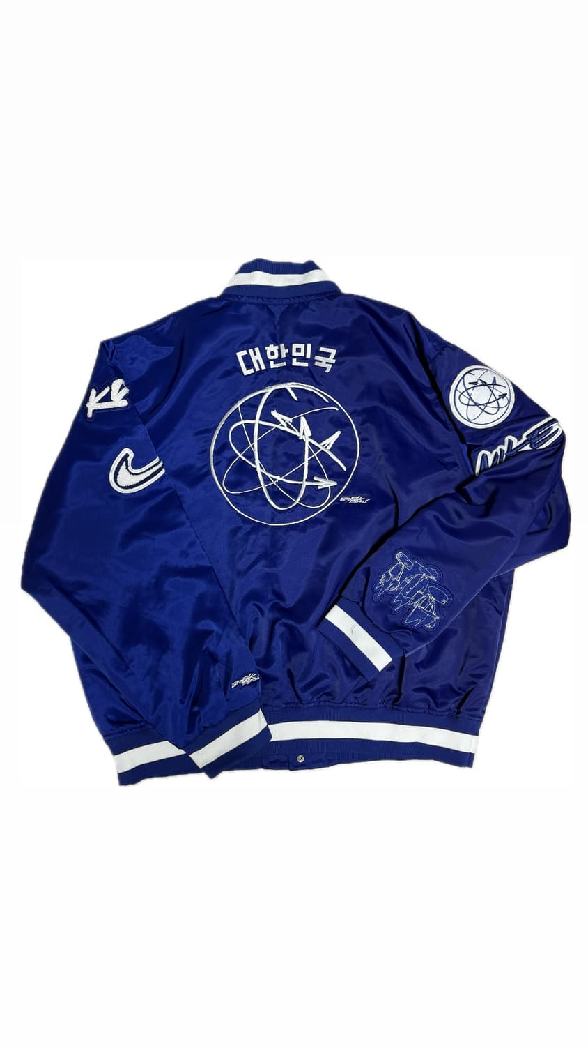 나이키 대한민국 새틴 바시티 자켓 상품이미지1