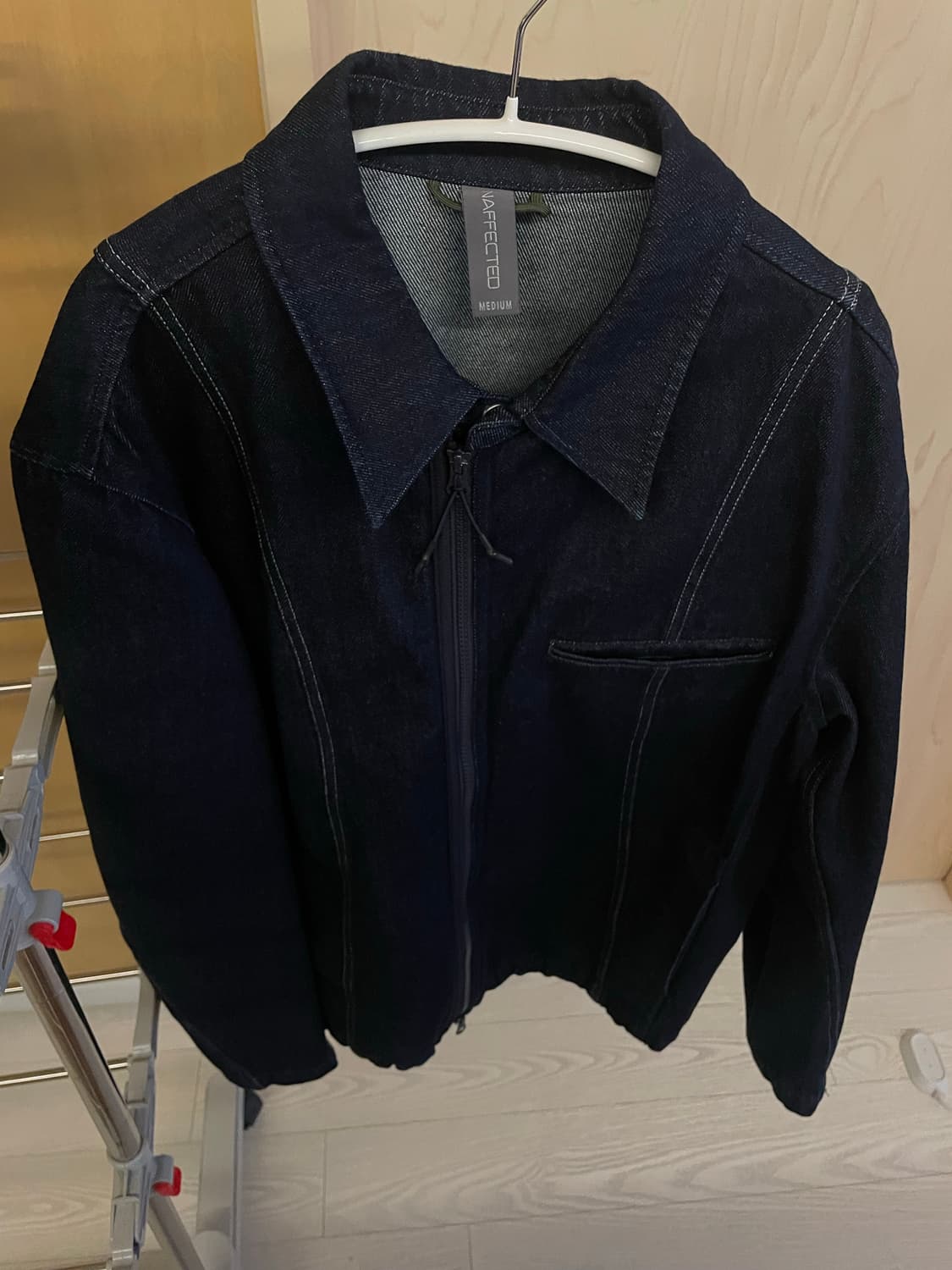 언어펙티드 [M]TRACK SHIRT JACKET INDIGO 상품이미지1