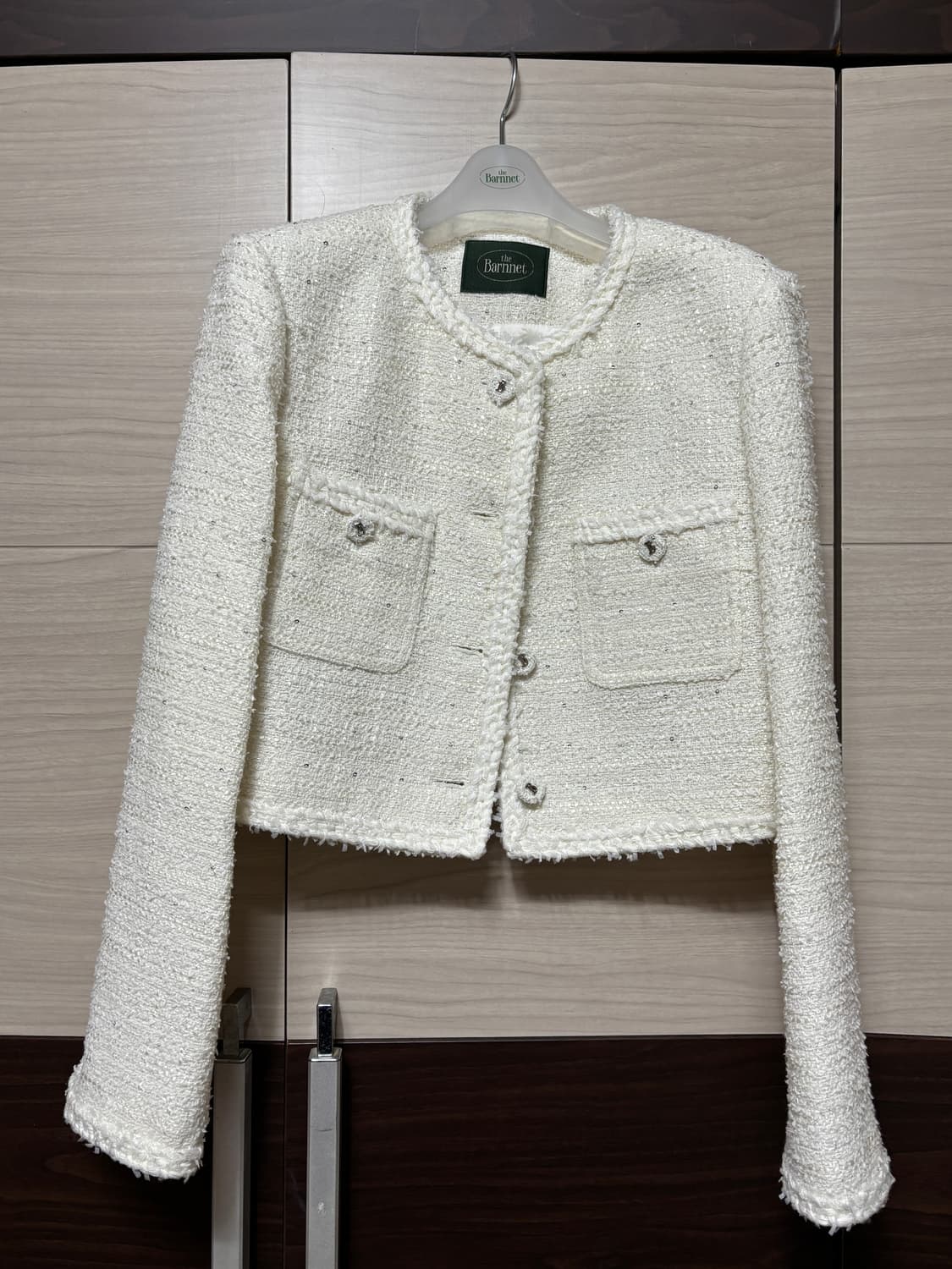 더바넷 멜리나melina  트위드자켓 아이보리 상품이미지3