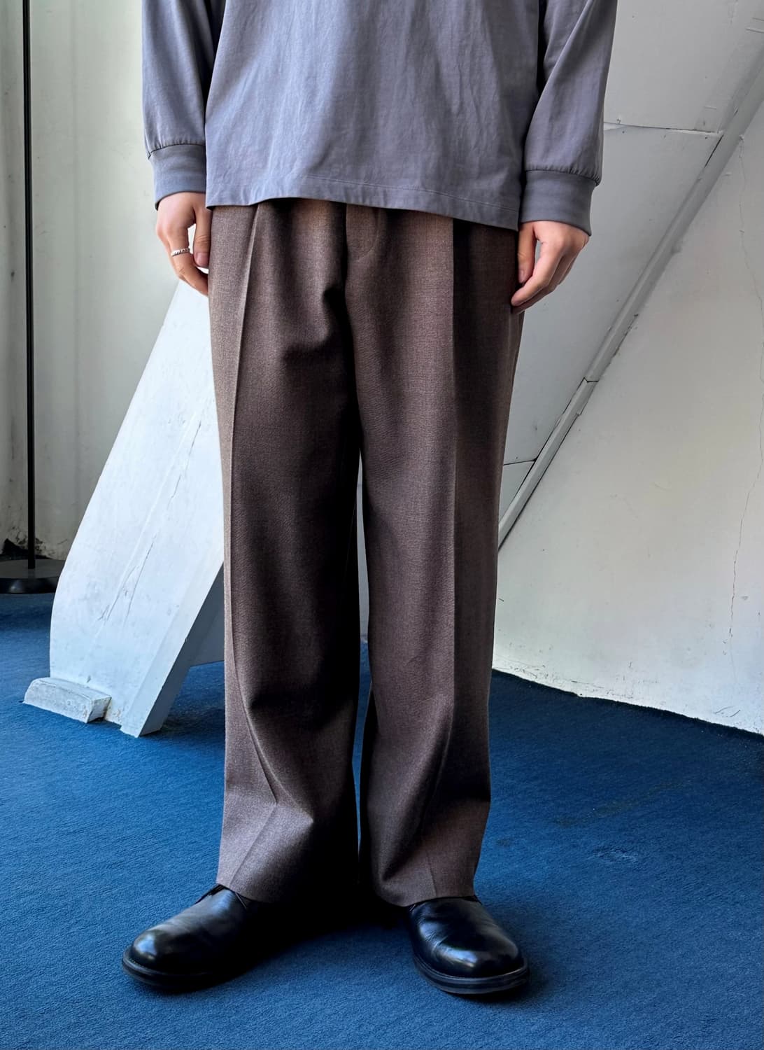 2 pleats straight wool slacks 상품이미지9