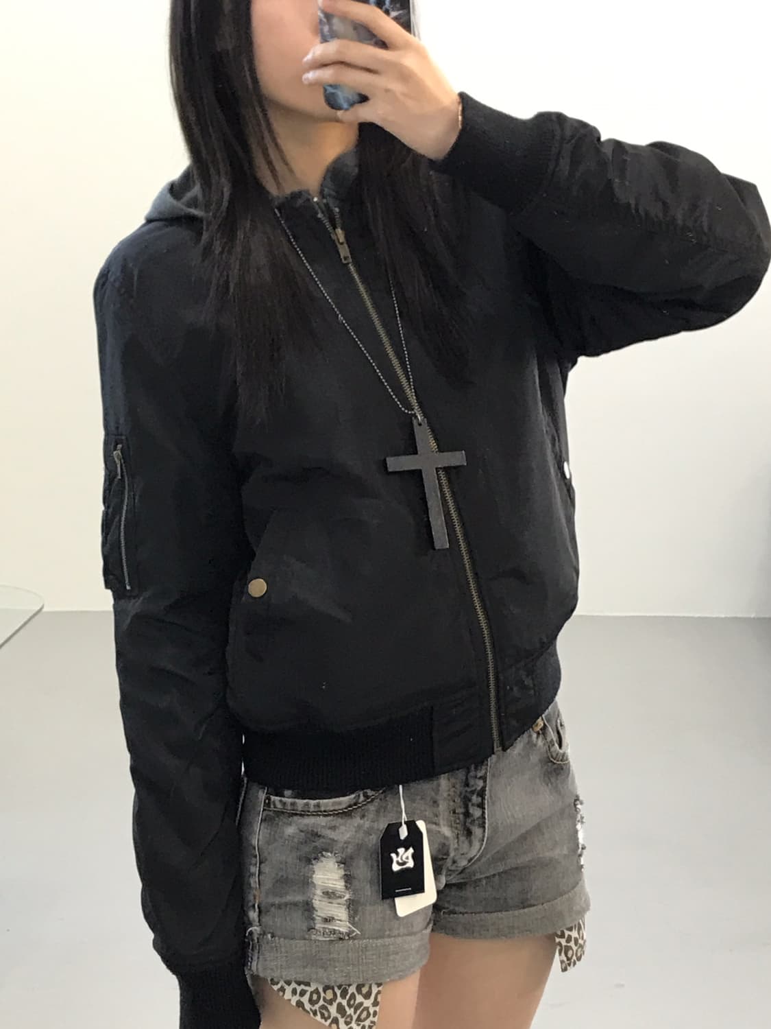 Gorge Black Poly Blousons 상품이미지3