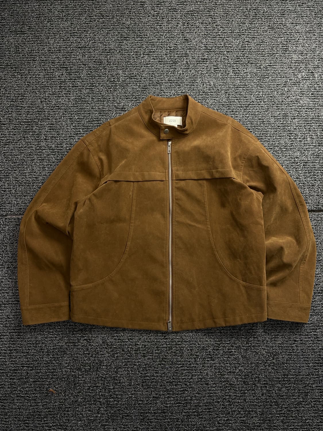 라퍼지스토어 스웨이드 레더 해링턴 자켓 브라운 1862 상품이미지2