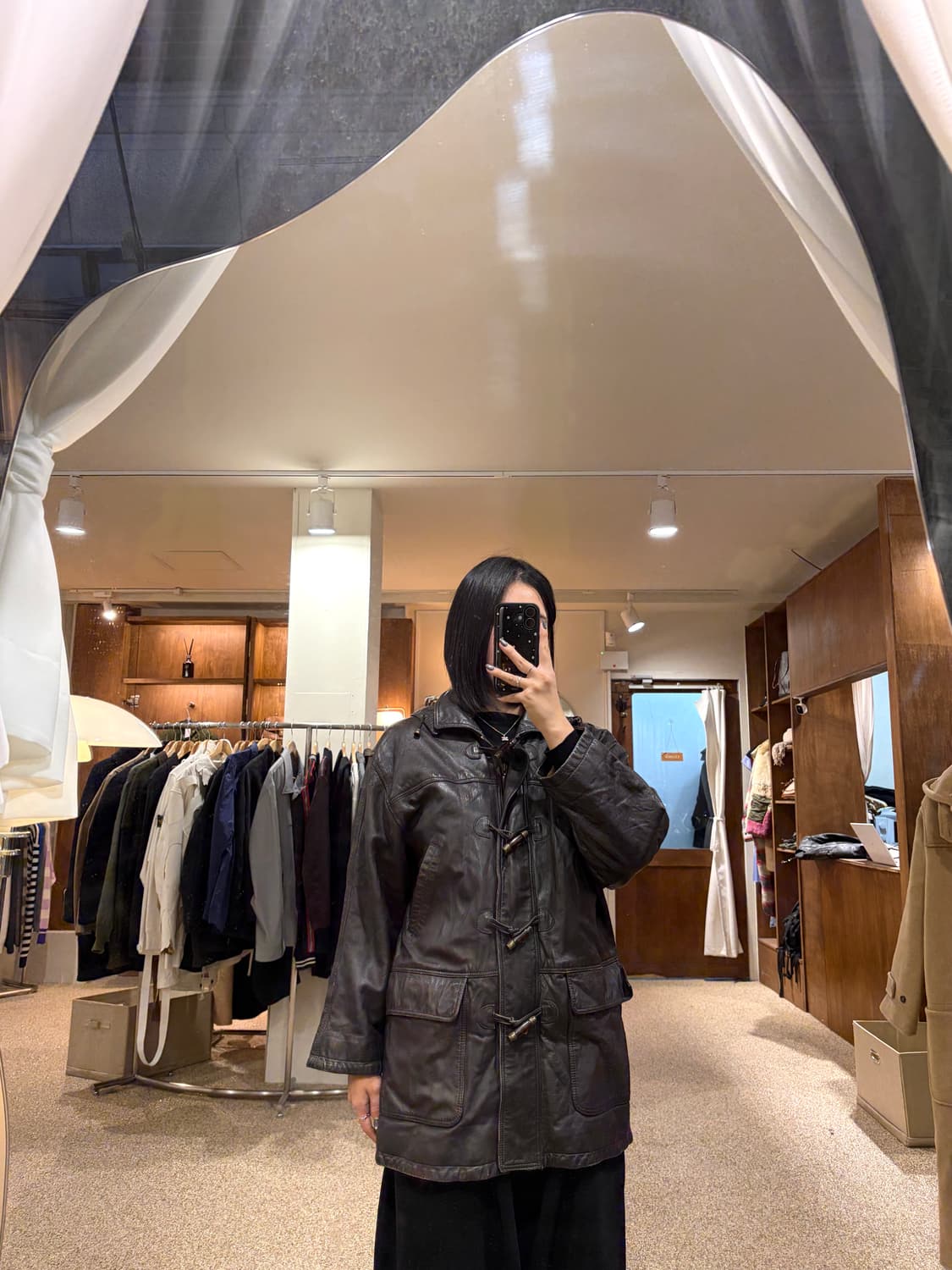 버버리 리얼 레더 더플 코트 상품이미지5